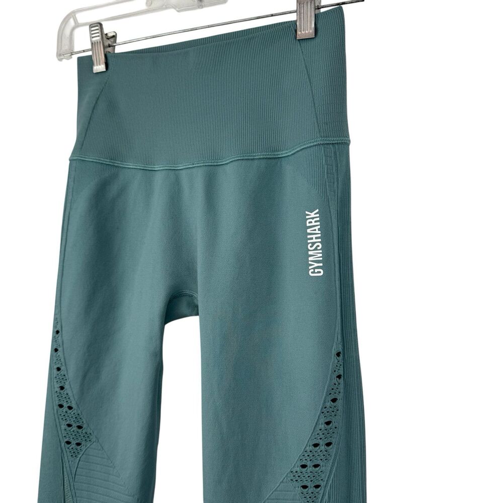 Gymshark Energy Seamless Leggings Womens Size Small ? X Small Teal Gym Athletic